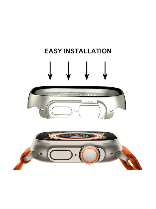 Apple Watch Ultra 1/ultra 2 49mm Enkay Αδιάβροχη Θήκη Προστασία Οθόνης Silver