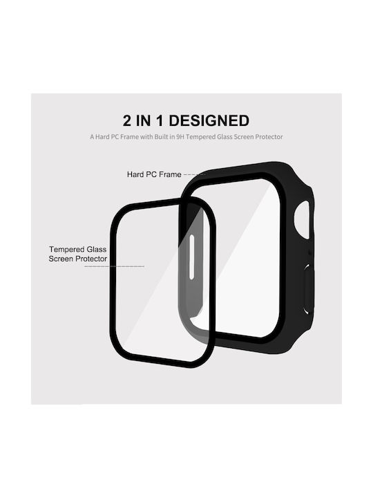 Apple Watch Series 7 8 9 45mm Enkay Θήκη Προστασία Οθόνης Pink
