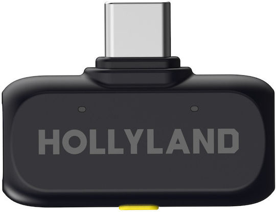 Hollyland LARK A1 Mini Duo Wireless Microphone Flyout Journalistic in Gray Color