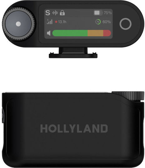 Hollyland LARK MAX 2 Combo Set Wireless Microphone Flyout Journalistic in Gray Color