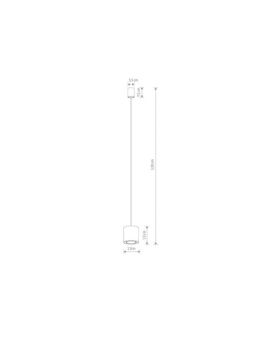 Nowodvorski Pendant Light Black with Socket GU10 13x13cm