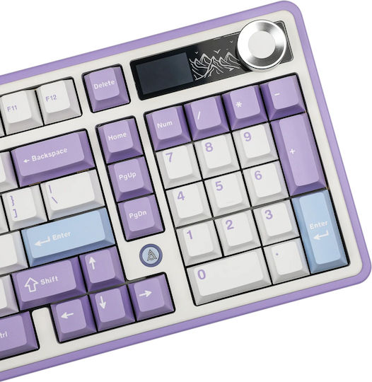 Ajazz AK980 Gaming Mechanical Keyboard with Gift Switch V2 switches and RGB lighting (English US) Purple