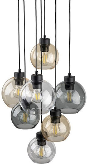 TK Lighting Cubus Κρεμαστό Φωτιστικό Γκρι 49εκ.