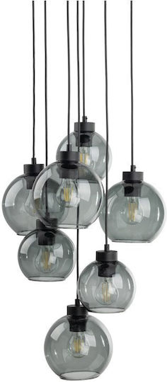 TK Lighting Cubus Κρεμαστό Φωτιστικό Γκρι 49εκ.