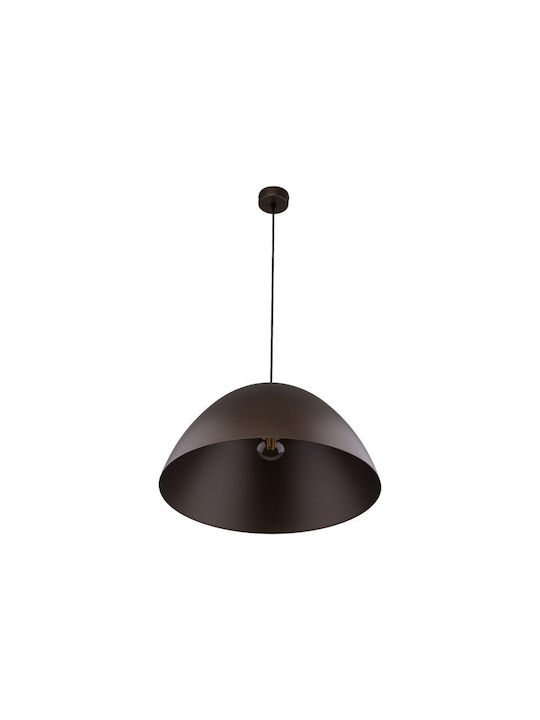 TK Lighting Κρεμαστό Φωτιστικό Καφέ με Ντουί E27 50x170εκ.