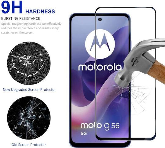 Rurihai Full Face Tempered Glass (Motorola Moto G56 5G, RURIHAI)