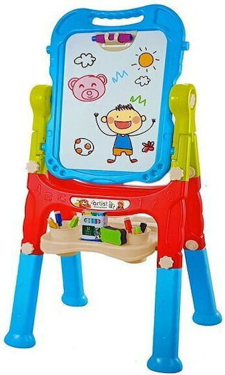 Lean Toys Πίνακας Μαγνητικός / Μαρκαδόρου / Μαυροπίνακας Επιδαπέδιος 58x58x58εκ.