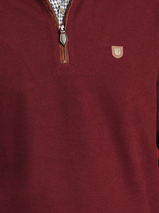 Long Sleeve Burgundy Blouse