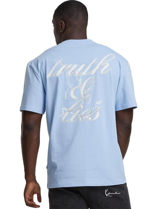 Retro T-shirt Light Blue, White