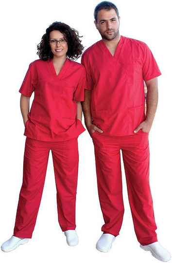 Παντελόνι Ιατρικής Αισθητικής Κόκκινο M Pants Red