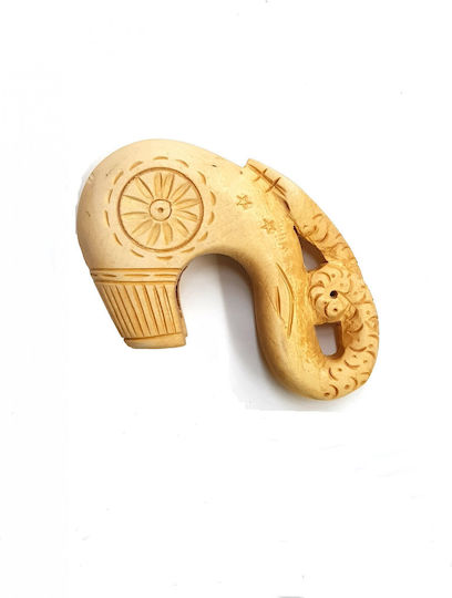 Wooden Art Wooden Walking Cane Head Pixar Carved Snake 0616