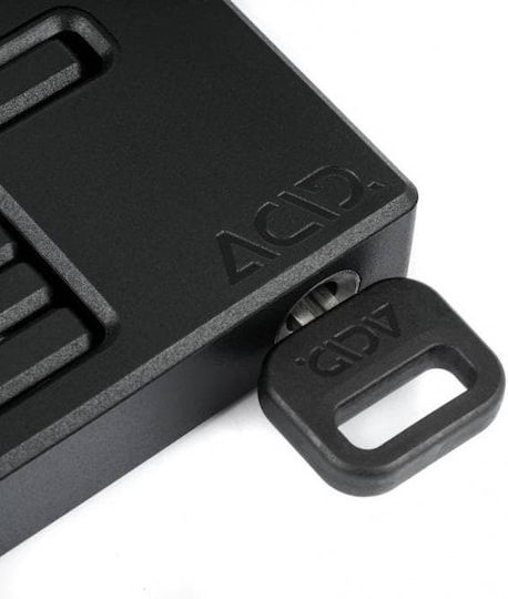 CUBE Acid Rigid 120 Pure Bicycle Folding Lock with Key Black