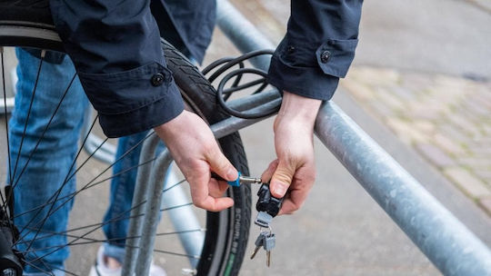 BBB Powersafe Lock BBL-31 Bicycle Cable Lock with Key Black