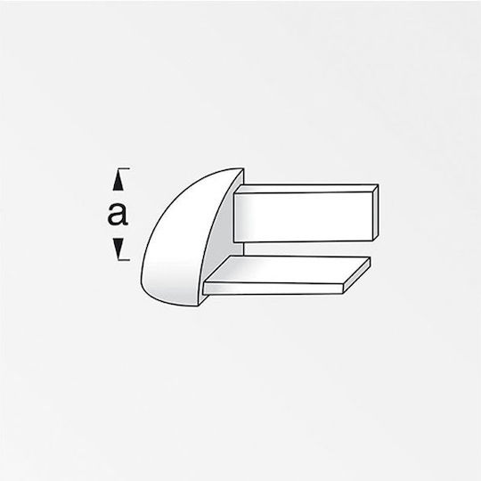 Plastic Corners For External Tile Joint Covers Set 4 Pcs 9.5mm White 575540.0001 Plastic White