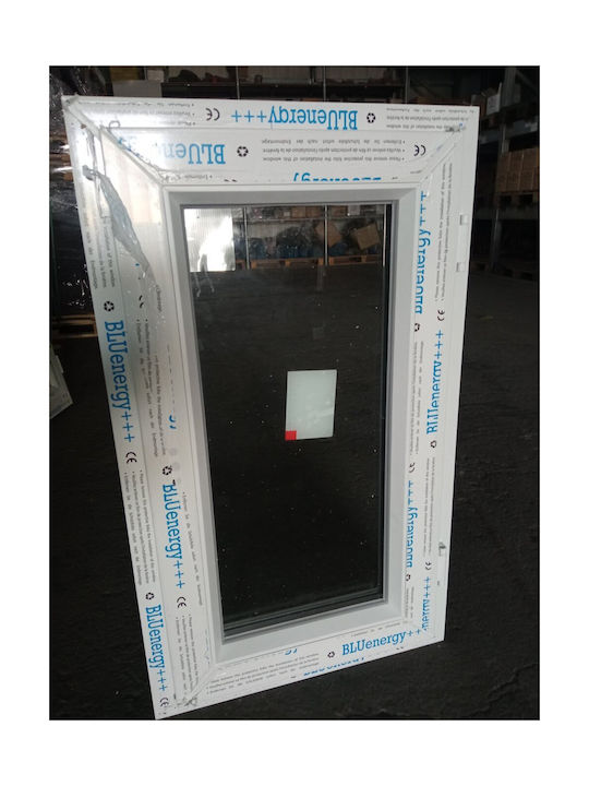 Прозорец PVC 75mm Бял 6 Камери