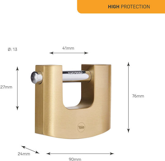 Yale-Monoblock 90mm Bronzat H114b Seria