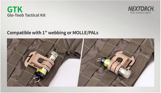 Kit De Adaptare Lanternă Cască Khaki Glo-toob Nextorch