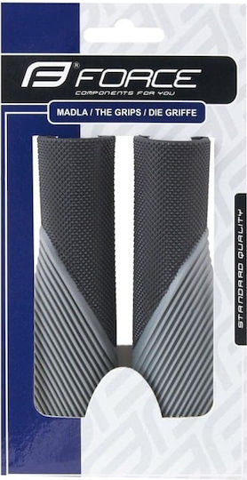 Force Bow 382161 Anatomic Bicycle Handlebar Grips in Gray Color