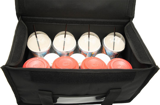 Delivery Bag Cafe Eight-Seat No3 Rack 42x22x22 LC018 Transport Bag Thermal Bag Brown Beverages 8 Seats