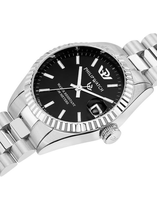 Philip Watch Caribe Womens Watch 31mm Battery with Silver Stainless Steel Bracelet