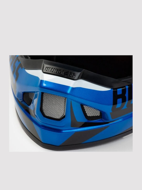 Bluegrass Legit Full Face Bicycle Helmet Downhill / BMX / Mountain Metallic/Black Glossy