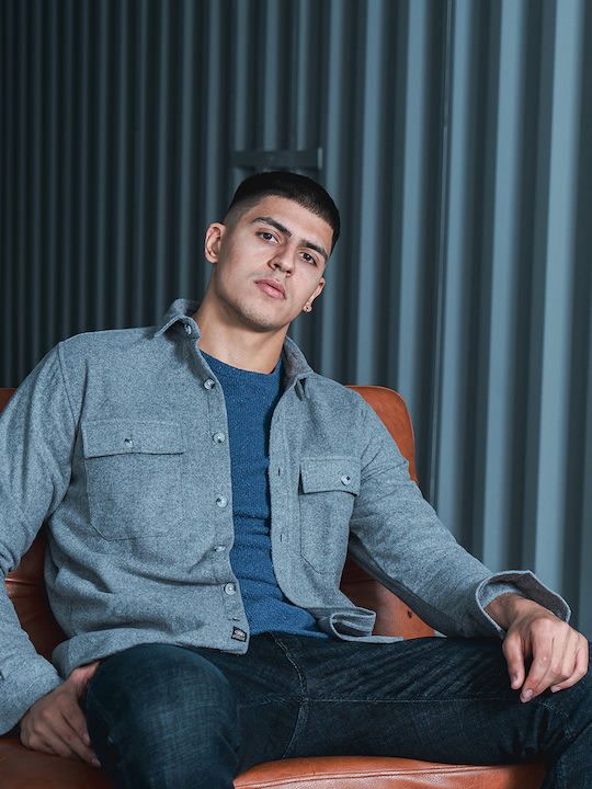 Bluza Mânecă Lungă Albastru Indigo