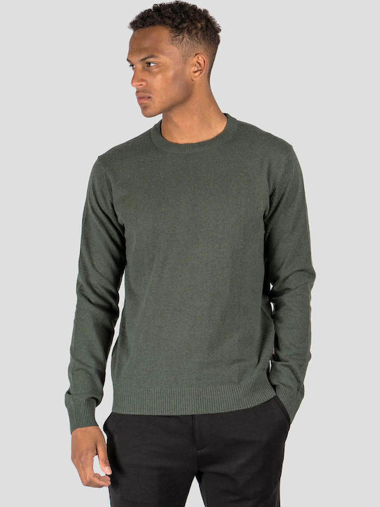 Langarm-Pullover Khaki