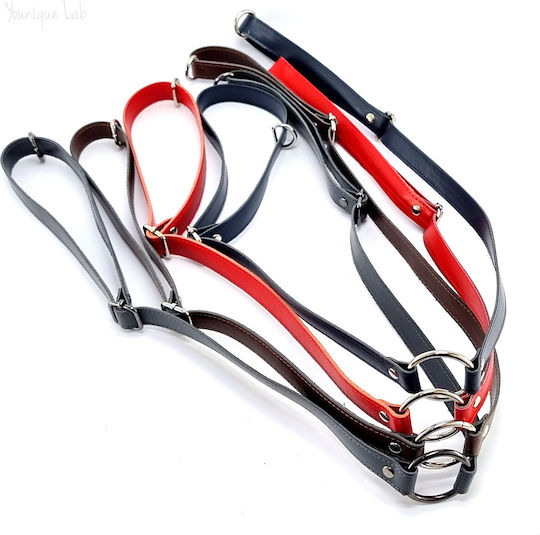 Set Verstellbare Rückenleinen Rosa Schwarze Metallische Elemente
