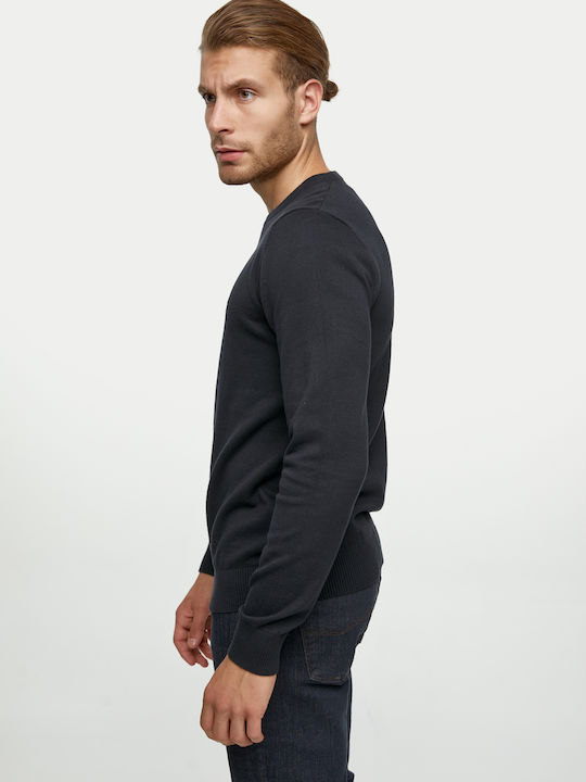 Julian Langarm-Pullover Dark Blue