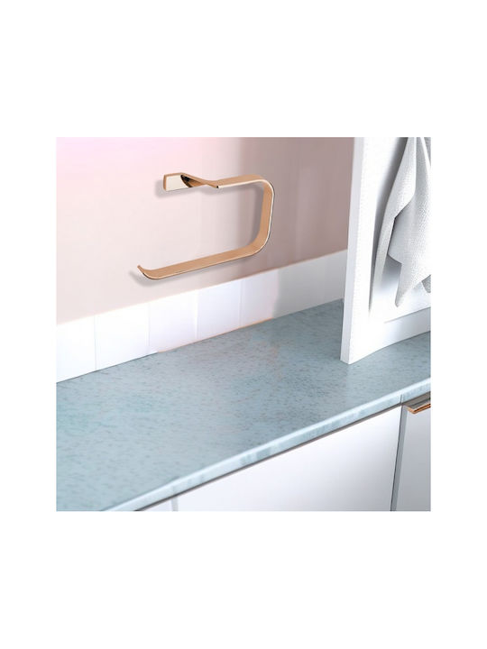 Inter Ceramic Single Wall-Mounted Bathroom Rail Pink
