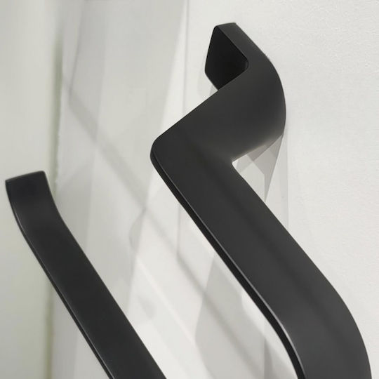 Inter Ceramic Rail Баня Единична Подов с винтове Черен