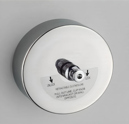 Inter Ceramic Άγκιστρο Μπάνιου Μονό με Βίδες Ασημί