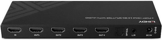 Lindy Hdmi 8k60 4-port Splitter Switch
