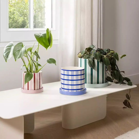 &Klevering Plant Pot Porcelain Blue &Klevering Plant Pot Porcelain Blue