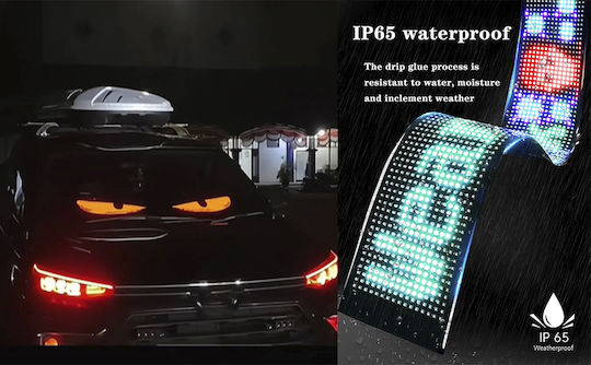 Motion LED Sign One - Sided Waterproof 19x90cm RGB