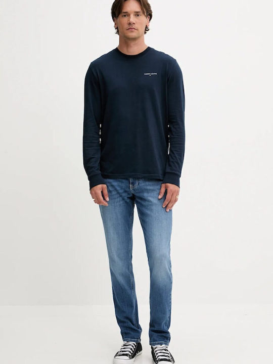 Long Sleeve Blue Blouse