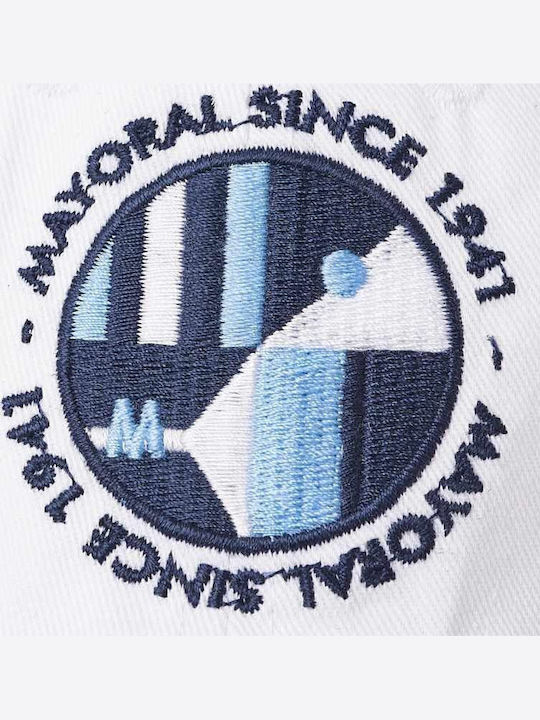 Mayoral Kids' Hat Jockey Fabric Sport Chic White
