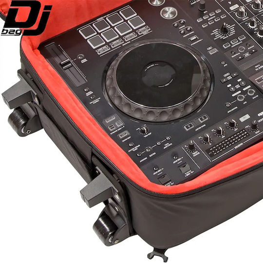 Djbag Backpack Bag Extra Large 4 Chaneel Dj Controller Wheels Pioneerdj Opus-quad Xdj Xz Rx3 Rx2 Alphatheta Xdj-az Rane Four Performer Denondj Prime4 Sc Live4 Sclive2 Roland 808