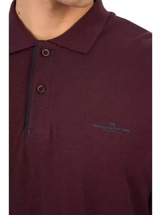 Polo Μπλούζα Μακρυμάνικη Aubergine