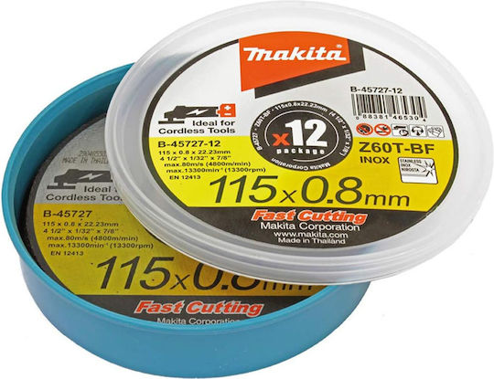 Makita Disc de tăiere Metalic 115mm 12buc