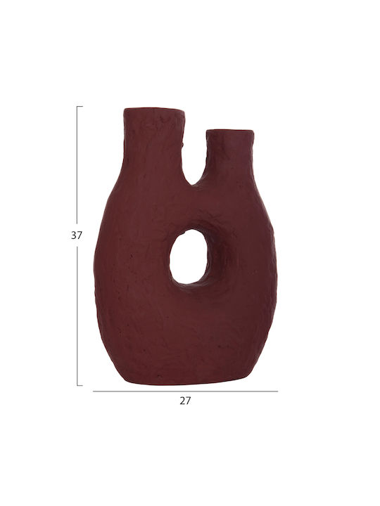 HomeMarkt Decorative Vase Namentis Orange 27x13.5x37cm