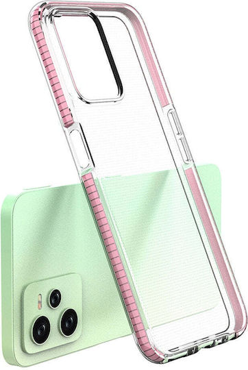HQWear Umschlag Rückseite Silikon 1mm Rosa (Realme C35)