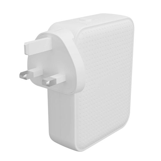 Hyper Φορτιστής Χωρίς Καλώδιο με Θύρα USB-A και 3 Θύρες USB-C 145W Λευκός (HJ1001WHWWGL)