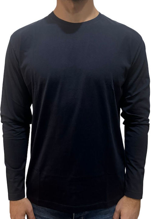 Long Sleeve Blouse Navy Blue