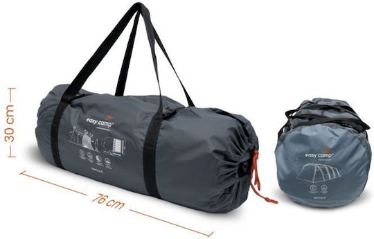 Easy Camp Σκηνή Camping Τούνελ Μπλε 4 Εποχών για 5 Άτομα 500x320x195εκ.