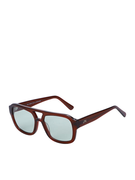 JohNocera Unisex Γυαλιά Ηλίου με Κόκκινο Κοκκάλινο Σκελετό PHIL/257-C4-5719