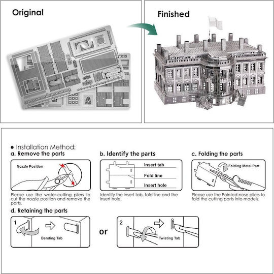 Piececool Metal Construction Toy White House