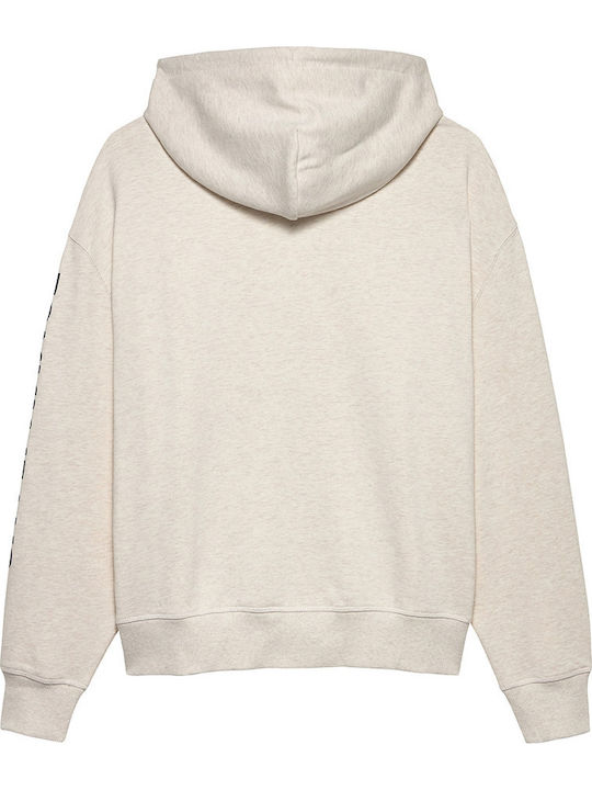 Tommy Hilfiger Φούτερ Εκρού με Κουκούλα