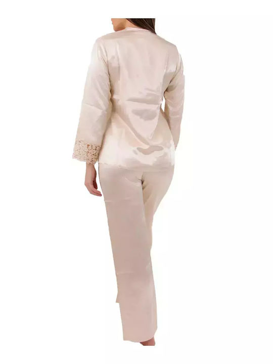 FMS Set Pijamale pentru Femei Caramel