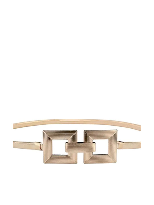 Elastisch Damen Gürtel Gold